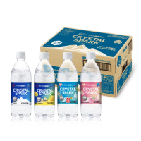 【IRIS】Crystal Spark沁泡氣泡水500mlx24入/箱(原味/彈珠汽水/蜜桃/檸檬 口味任選;官方直營)