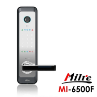 【促銷】Milre 美樂 四合一密碼/指紋/卡片/鑰匙智能電子門鎖(MI-6500F)(附基本安裝)