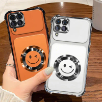 Suitable for[Samsung A12,Samsung F12,Samsung M12] phone case TPU Anti-drop Anti-slip Smiling face An