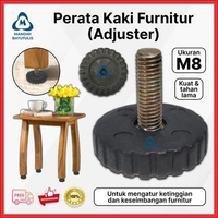 Kaki Stabil Meja Kursi Lemari Bangku Sofa - Adjuster Baut M8 - Pengatur Ketinggian Anti Goyang Prakt