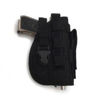 Molle Military Tactical Gun Holster Pistol Bag Right Hand Holster for Hunting Accessories Glcok 17 19 1911 M92 P226