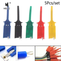 5Pcs/set Meter Tester Leads Test Probe Hook For SMD IC Test Clips SMD IC Hook