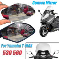 Convex Mirror Increase Rearview Mirrors Side Mirror View Vision Lens For Yamaha T-MAX TMAX 530 560 XMAX300 YZF-R3