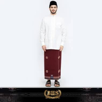 Sarung BHS Classic Gold Motif C45 SSJ SJ Merah