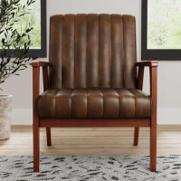 Accent Chair Wooden Arm Accent Chair for Living Accent Chair