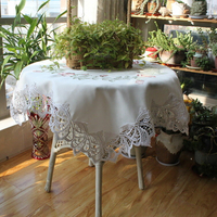 甩單奢華歐式簡約現代餐桌布美式家用床頭柜空調洗衣機蓋布純色