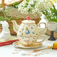 現貨韓國愛麗絲茶壺茶具陶瓷愛麗絲下午茶具迪士尼茶壺陶瓷杯子