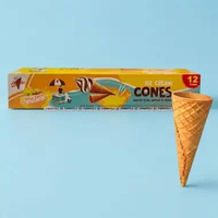 Aladdin 12pcs Ice Cream Cones Wafer Cone Untuk Es Krim Waffel Wafel Kriuk Untuk Es Krim Aladin Kon A