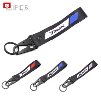 For YAMAHA T-MAX 500 530 TMAX530 SX/DX TMAX 560 XMAX 125 250 300 400 Motorcycle Embroidery Tag Keyring Keychain key lanyard