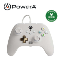【PowerA】|XBOX 官方授權|增強款有線遊戲手把(1518809-02) - 薄霧白色