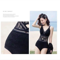 Bikini ren kèm áo choàng cao cấp