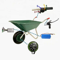 Electric Wheelbarrow Conversion Kit 36V 500W /800W 10 Inch Wheelbarrow Hub Motor