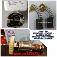 paket armature stator carbon brush maktec MT580 / MT583 circular saw