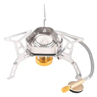 Camping WindProof Gas Stove Outdoor Tourist Burner Strong Fire Heater Tourism Cooker Portable Furnace Supplies Equipment Picnic