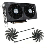 1 Pair Graphics Card Cooling Fans PLD10010S12H for Gigabyte RTX3060ti 3060 3050 EAGLE Computer Repair Parts Cooler Fan