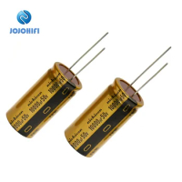 2pcs 10000UF 50V 25x50mm Nichicon Pitch 13mm FW Gold 50V/10000UF Audio Electrolytic Capacitor for AMP Amplifier Amplifiers Board