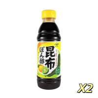 上字 - 昆布柑橘醋醬油 360ml X2【平行進口】賞味期限:2026年7月