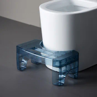 Bathroom Chairs Stools Transparent toilet stools quat stool squat pit toilet assistant foot toilet foot step stool light luxury