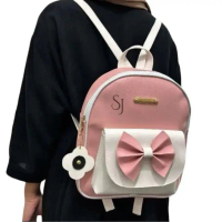 VANIA Tas Ransel Wanita Mini  Plat /Tas Wanita Fashion Korean Stylish Bahan Sintetis free gantungan 