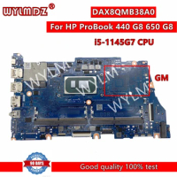 DAX8QMB38A0 i5-1145G7 CPU Laptop Motherboard For HP ProBook 440 G8 650 G8 notebook Mainboard
