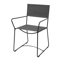 HÖGALT 餐椅, 黑色/älvsborg 深灰色