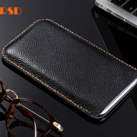 SZLHRSD Genuine Leather phone bags For Oukitel C9 cases for Oukitel K10 slim pouch stitch for K10000 Max K10000 Pro sleeve