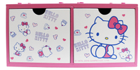 【震撼精品百貨】Hello Kitty_凱蒂貓~HELLO KITTY 多多積木雙抽收納盒#38144
