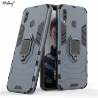 Wolfsay for Huawei Honor Play Case, Honor Play Car Holder Armor Cases Hard PC &amp; Soft Silicon Cover for Huawei Honor Play COR-L29