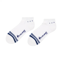 【LE COQ SPORTIF 公雞】高爾夫系列 男款白色LCS基本款舒適踝襪 QGT0K011