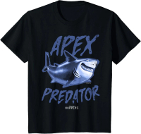 Amber's Baju Kaos Anak dan Dewasa 24s Disney Pixar Hoppers Apex Predator Shark Blue 90s T-Shirt Cott