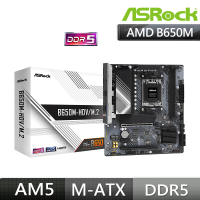 ASRock 華擎 B650M-HDV/M.2 AMD AM5 M-ATX 主機板