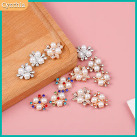 【Cynthia】10 chiếc khuy hoa lấp lánh, kẹp tóc trang trí thủ công DIY