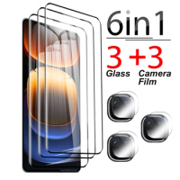 6in1 Camera Lens Protective Glass For vivo iQOO 12 Pro 2023 Full Cover curved Tempered Glass iQOO 12Pro IQOO12 screen protector