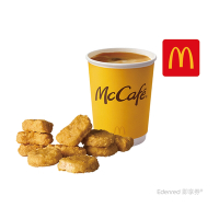 限時8折【麥當勞】十塊麥克鷄塊+熱經典美式咖啡(中)好禮即享券