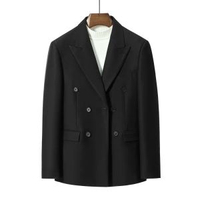 內地直送 - 春秋韓版西服男修身休閒英倫職業裝小西裝純色外套新郎結婚禮服潮