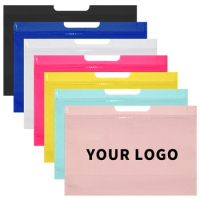 With Handle Drawstring Shopping Gift Plastic Bag Takeway Clothing Small Business 10/20/50pcs Wholesale LOGO Customization