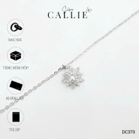 DC370 - Dây chuyền bạc xi kim Callie Silver bông tuyết viên chủ