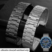 Solid Stainless Steel Watchband for Citizen 8037 8031 Cb5848 8040 Breitling IWC Longines watch Strap 22mm silver bracelet