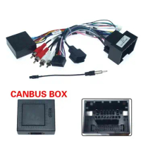 Raise Car Media Android Radio Player 16Pin Wire Harness Canbus Box For Chevrolet Trax Cruze Aveo Buick Regal Power Cable