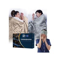 【PP 石墨烯】石墨烯緞面蠶絲超導被1件+蠶絲修復眼罩1入(雙面可蓋 四季被 循環好眠組)