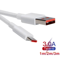 For Xiaomi 3A Usb Type C Cable Charger 27W Turbo Tipo Fast Charging Type-C Cable For Mi 13 12 11 10 14 Pro 9 5G Redmi Note10