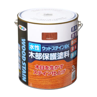 【日本Asahipen】新水性室內外護木漆EX 3L 透明色(木頭漆 木器漆 護木漆 噴漆 油漆 透明漆 亮光漆)