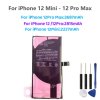 For High Capacity Rechargeable Batterie For Apple iPhone 12mini 12/12 Pro 12 Pro Max battery For iphone Lithium Battery+Tools