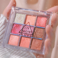 Bảng phấn mắt 9 màu JADED, tông màu cam / hồng / đất, mờ & lấp lánh, giá trị cao.