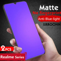 2Pcs/lot Matte Anti Blue Light Tempered Glass For Realme 3 5Pro C3 Screen Protector For Realme X2 XT 5 6i Glass for realme X2pro