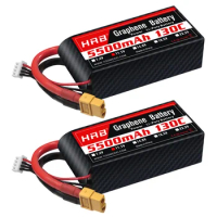 3S 11.1V 5500mah Lipo Battery 130C RC Graphene with XT60 Deans Plug for Racing Car Truck Monster Drone Airplane