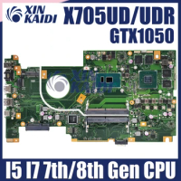 X705UD Mainboard For Asus Vivobook Pro 17 X705UDR X705U Laptop Motherboard I5-7200U I7-7500U I5-8250U I7-8550U GTX1050 DDR4