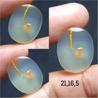 Natural Batu Akik Kristal Motif Gambar Pipa Cangklong Emas Super Langka Antik