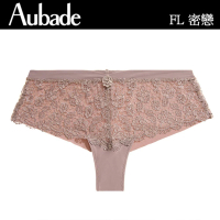 【Aubade】密戀蕾絲平口褲-FL(紫芋)