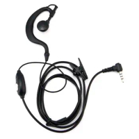 2Pcs Earpiece Headset Mic for BAOFENG BF UV-3R U3 UV-100 Walikie Talkie Two-way Radio